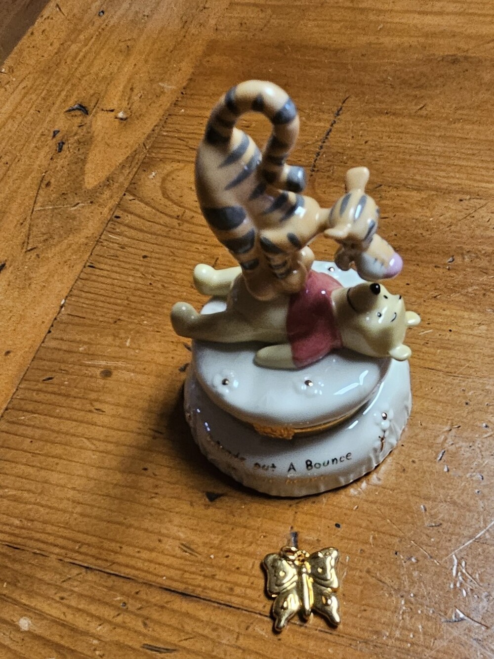 Lenox Porcelain Winnie The Pooh 'The Bouncy Pouncy' Treasure Box